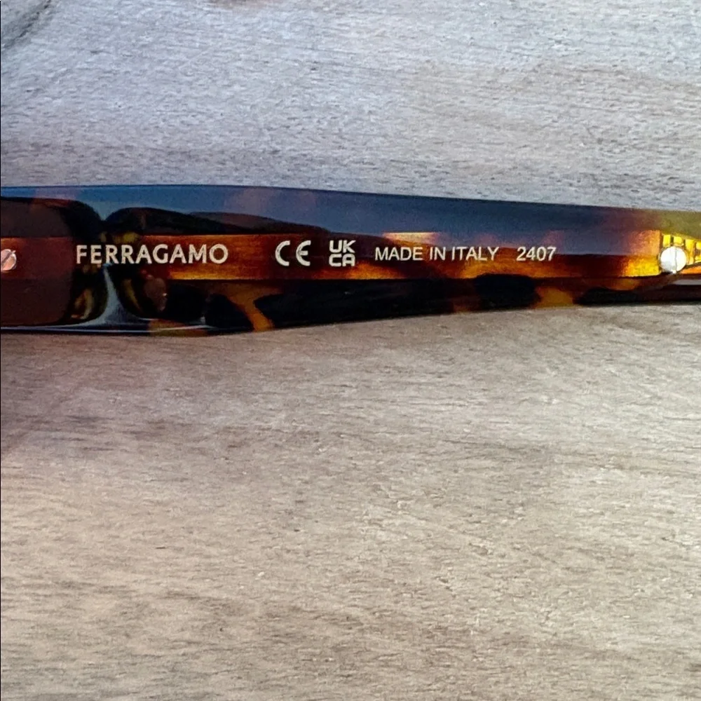Salvatore Ferragamo Tortoise Shell Sunglasses